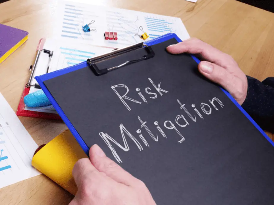 Risk mitigation is shown on a binder